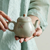 拓土纯手绘粉兰花梨型壶陶瓷，茶壶单壶女士，专用小茶壶陶瓷茶具泡茶