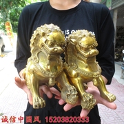 纯铜狮子一对摆件北京宫门狮狮子门口装饰摆设大号无底座狮子