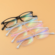 TR90超轻近视眼镜框小脸型透明眼镜架硅胶鼻托高度数学生配镜男女