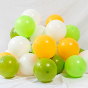 复古橄榄绿果绿豆沙绿色气球儿童生日装饰场景布置森林系主题汽球