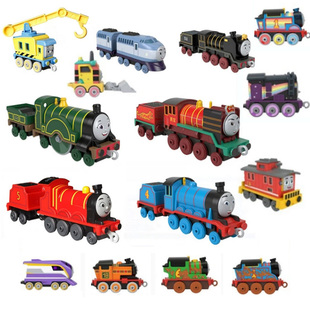 费雪托马斯合金小火车头，轨道男孩玩具蒸汽火车头，全套收藏套装模型