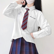 木村叔原创jk制服衬衫，长袖女生学院风日系，少女免崎中夏季短袖衬衣