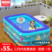 充气游泳池儿童家用宝宝婴儿洗澡室内超大型小孩气垫折叠家庭水池