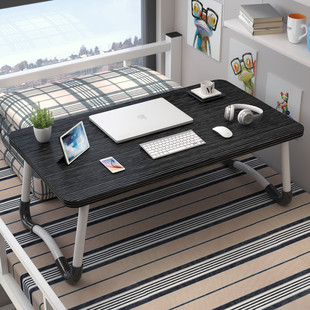加高床上书桌学生宿舍写字家用电脑懒人小桌子可折叠大号简约卧室
