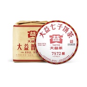 大益普洱茶7572熟茶2017年1702批次云南七子饼茶357g*7饼一提装