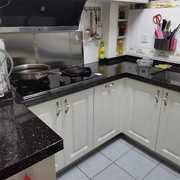 厨房灶台面防水防油翻新贴纸耐高温卫生间大理石黑色自粘壁纸加厚