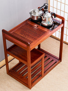 移动茶台茶车茶具套装乌金石茶盘自动电磁炉，家用茶水柜实木小茶桌