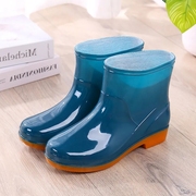 H5加棉短筒雨鞋女雨靴防水低帮轻便胶鞋防滑保暖成人塑胶套鞋