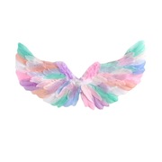 cs彩色天使羽毛翅膀成人儿童装扮仙子六一万圣节舞台道具