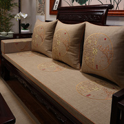红木沙发坐垫高端实木家具沙发垫中式古典罗汉床垫子五件套罩定制