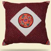 现代中式沙发抱枕靠垫特色中国风格简约家居红木靠枕套含芯可拆洗