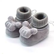 新疆软底防滑不掉新生婴儿学步棉鞋子地板袜冬季加绒加厚0-3-