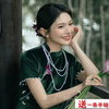 配旗袍珍珠项链女士多层项圈颈链子衣服挂饰首饰品长款毛衣链210
