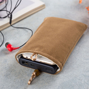 手机绒布袋充电宝数码收纳包适用(包适用)小米移动电源保护套防尘袋子防摔