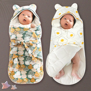 初生婴儿抱被秋冬加厚纯棉新生宝宝襁褓睡袋产房包被两用外出用品
