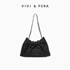 vivi&pera2024小众设计小香风腋下女包，束口鱼篓包单肩斜挎包