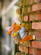 网红小院装饰可爱小兔子壁挂户外庭院阳台民宿造景装饰花园攀爬树