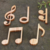 定制木质音乐音符吊饰立体墙贴婚庆幼儿园教师空中挂件道具装饰品