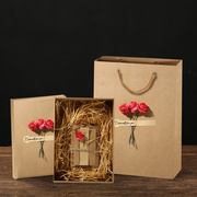 大小纸盒子母亲节包装盒空复古送情侣给男女生朋友生日礼物盒