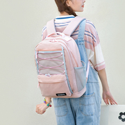 妮桑娜书包初中女日系大学生双肩包电脑包大容量休闲运动旅行背包