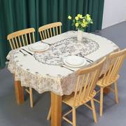 桌布免洗防油防水椭圆形烫金欧式茶几，布餐桌(布，餐桌)台布pvc餐桌布艺