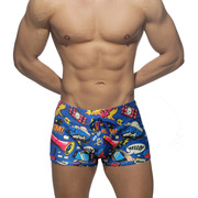 男士性感泳裤男人白色泳衣沙滩短裤男生泳装成人比基尼平角游泳裤