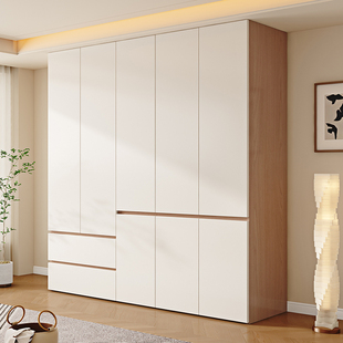 衣柜家用卧室实木柜子现代简约简易大衣橱分，段式小户型定制挂衣柜