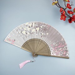 扇子折扇女式中国风p古风古典折扇日式工艺扇樱花折叠小扇子