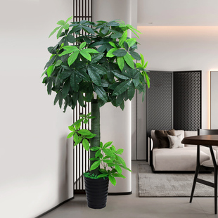 仿真绿植大型发财树客厅装饰绿色室内仿生假花盆栽塑料植物假盆景
