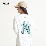 MLB 男女情侣卫衣运动时尚休闲宽松圆领套头22春季MTB01