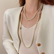 长款珍珠项链女2023多层毛衣，链小众设计感高级轻奢装饰品