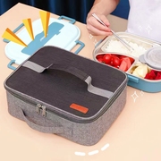 牛津布保温袋便当包饭盒(包饭盒)袋，手提包学生带饭包午餐，包铝箔(包铝箔)长方形饭袋