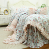 法式韩式田园公主风粉玫瑰，蕾丝全棉纯棉床裙款床上用品被套四