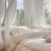 防尘布顶蚊帐落地蕾丝材质简约实用夏季婴儿房防蚊虫卧室使用