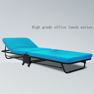 加固木板简易家用办公室单人午睡午休折叠床双人海绵可收折床