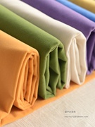 高档纯色植绒沙发布料绒布沙，发套抱枕靠垫软包背景布手工(布手工)防水布料