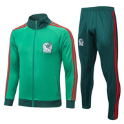 墨西哥足球外套夹克长袖绿色国家队冬季训练服出场运动长裤大码男