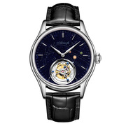 高档皮带机械手表镂空士手表，真名表品牌，瑞士防水男时尚陀飞轮