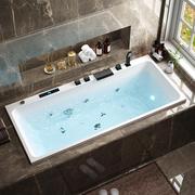 嵌入式浴缸亚克力冲浪按摩家用成人镶嵌式砌砖智能恒温加热浴池