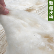 新疆皮棉长绒棉垫背棉花散装垫被褥子填充物绿色天然棉花