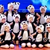 小熊猫连体演出服儿童动物，表演服装卡通，国宝熊猫衣服幼儿园舞蹈服