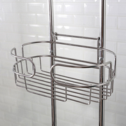 淋浴间淋浴房不锈钢挂篮卫生间壁挂式收纳神器免打孔收纳置物挂架