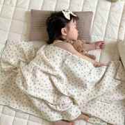 婴儿纱布盖毯新生儿毯子宝宝薄毯夏季儿童幼儿园午睡空调小被子