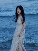 海边度假雪纺吊带裙法式浪漫连衣裙女夏季超仙沙滩裙长裙白色裙子