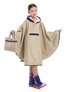 日式儿童雨披斗篷式，学生小孩子幼儿园，雨衣宝宝骑行防雨