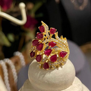 天然鸽血红红宝石戒指保真支持全球复检母亲节送妈妈礼物女友礼物