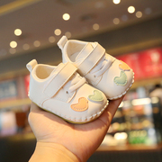 一岁女宝宝鞋子春秋款，6-12月婴儿学步鞋软底，2024春季婴幼儿公主鞋