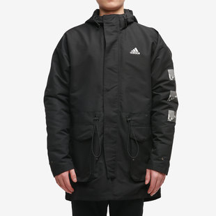 adidas阿迪达斯男子，同款夹克中长风衣，夹克外套h37917