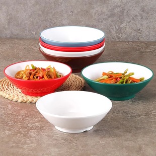 密胺浅口碗仿瓷塑料碗火锅店油碟蘸料碗调料蘸水碗小碗菜饭碗商用