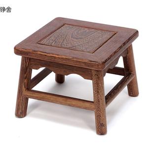 中式仿古实木小凳子板凳家具鸡翅木小方凳矮凳椅子儿童换鞋凳